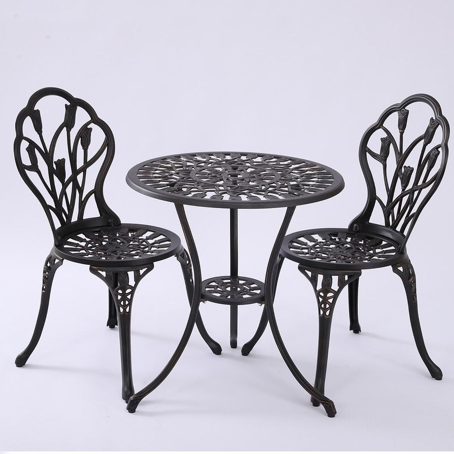 2 Seater Dominique Cast Aluminium Bistro Set