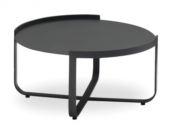 Rose Outdoor Coffee Table Charcoal 80cm