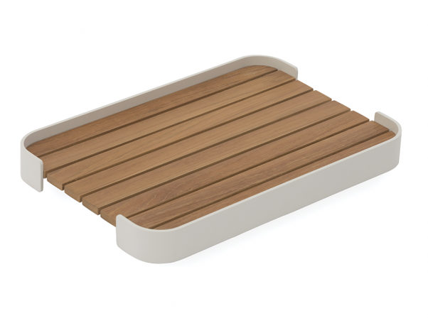 Rose Outdoor Tray Rectangle White