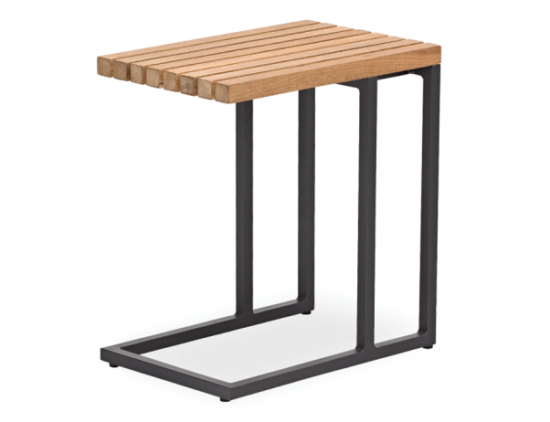 Cube Outdoor Side Table Charcoal