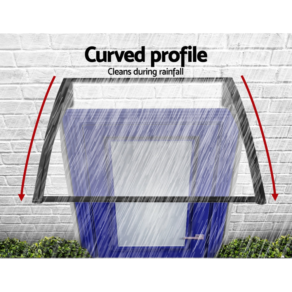 Window Awning Door Canopy Solid Polycarbonate 1x1m