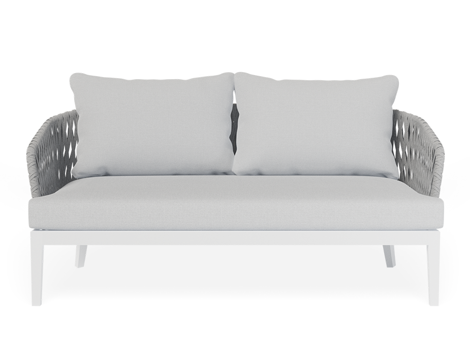 Sunflower Outdoor Lounge 2 Seater Sofa Light Grey with Cushion