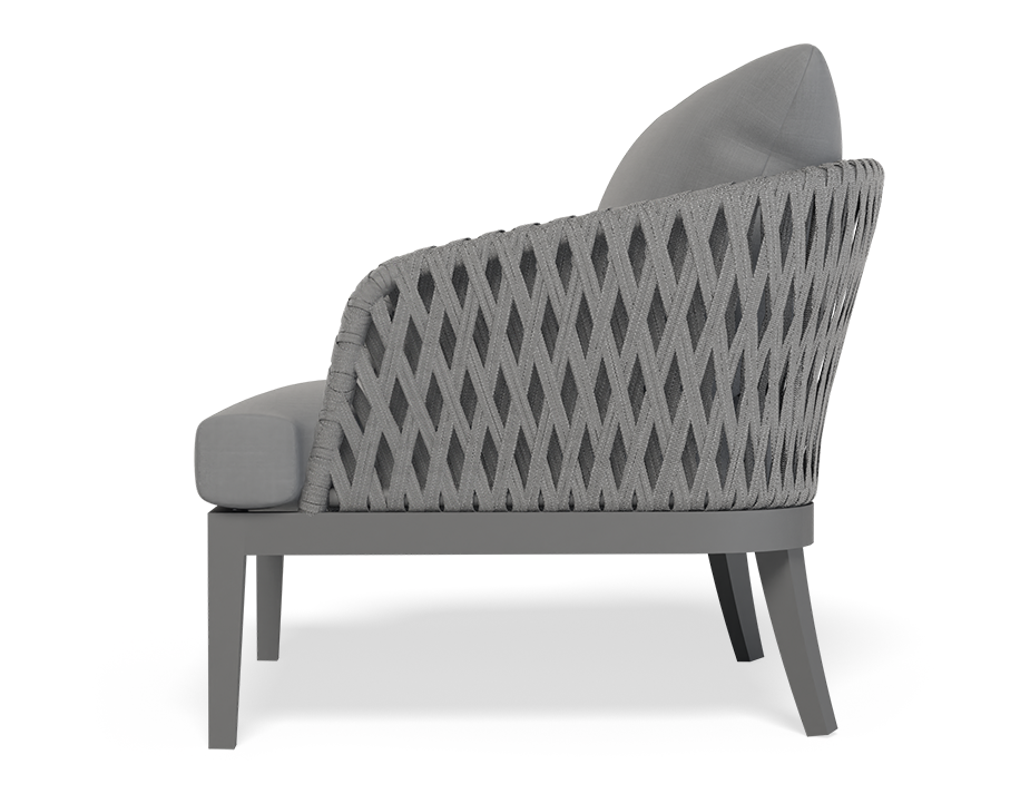 Sunflower Outdoor Lounge Chair Dark Grey with Cushion