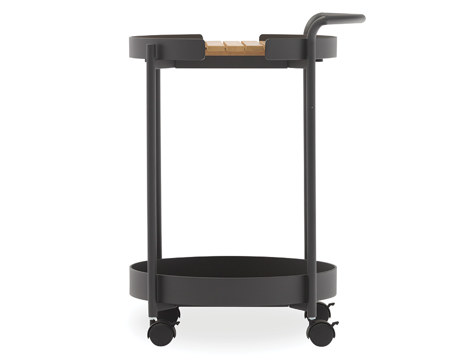 Rose Outdoor Bar Cart Charcoal