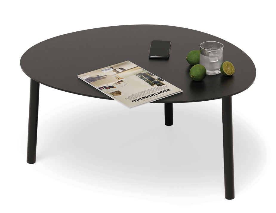 Lavender Medium Outdoor Coffee Table Black