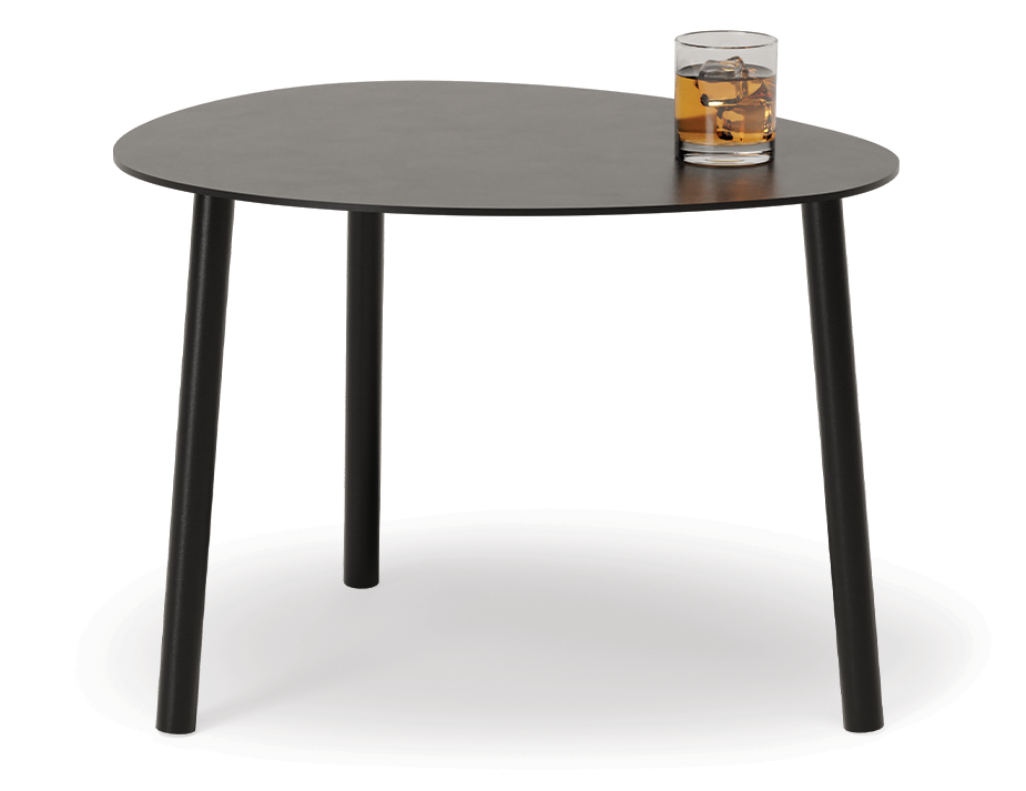 Lavender Outdoor Side Table Black