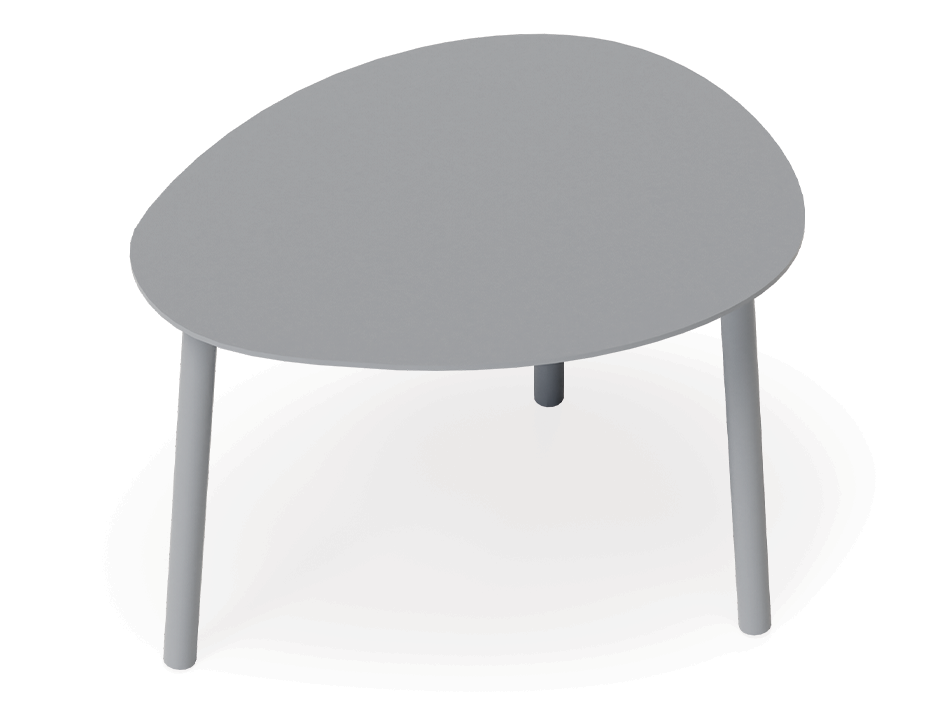 Lavender Outdoor Side Table Silver Grey