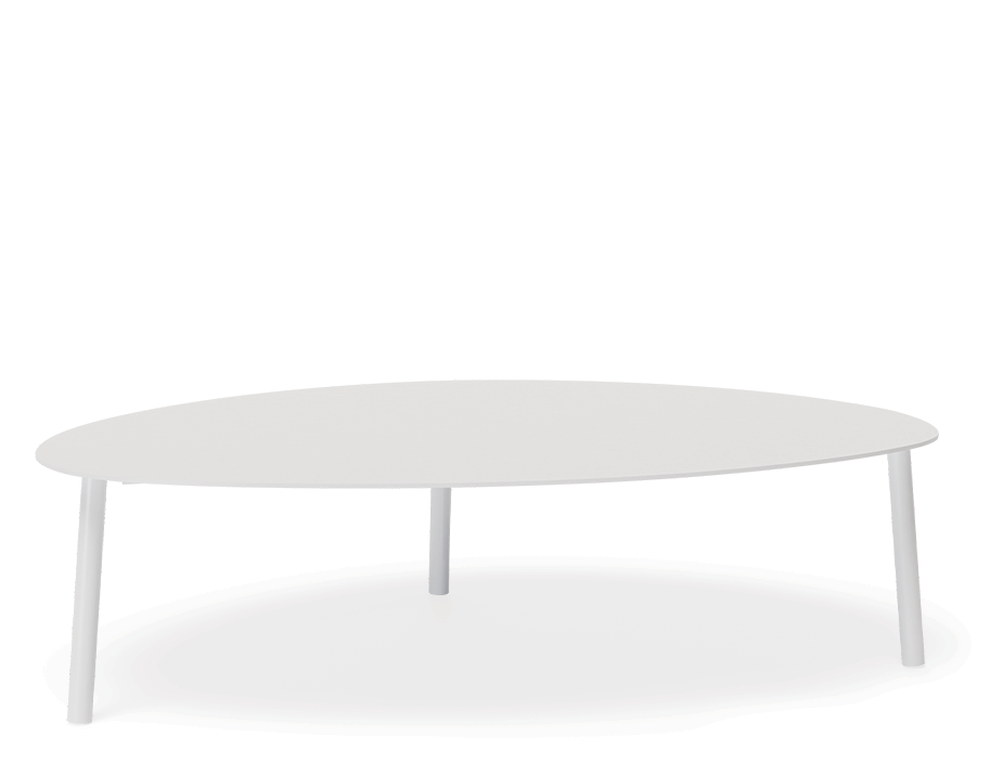 Lavender Large Outdoor Coffee Table White