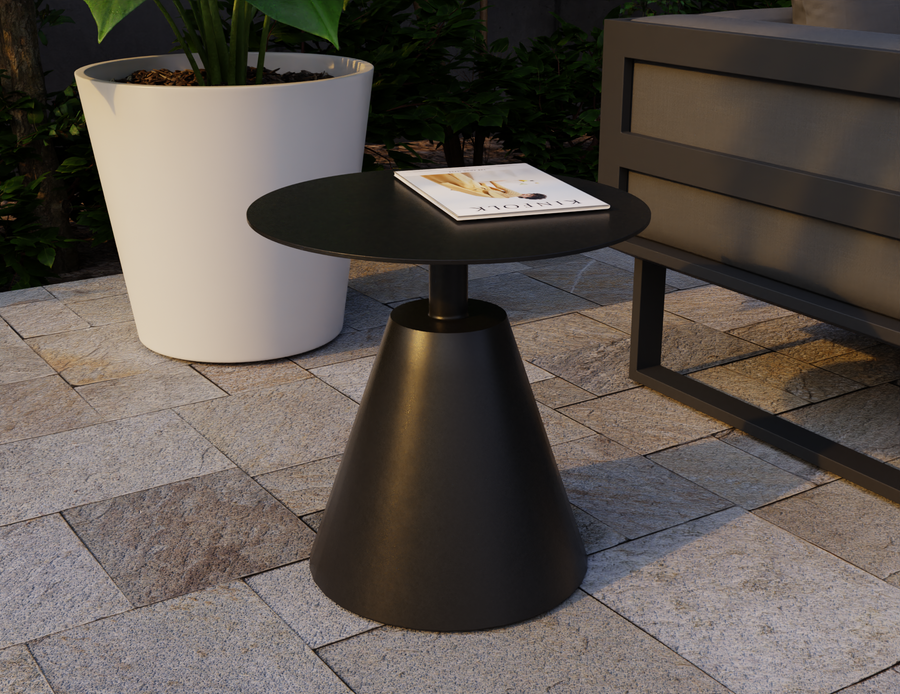 Lantana Outdoor Side Table Black