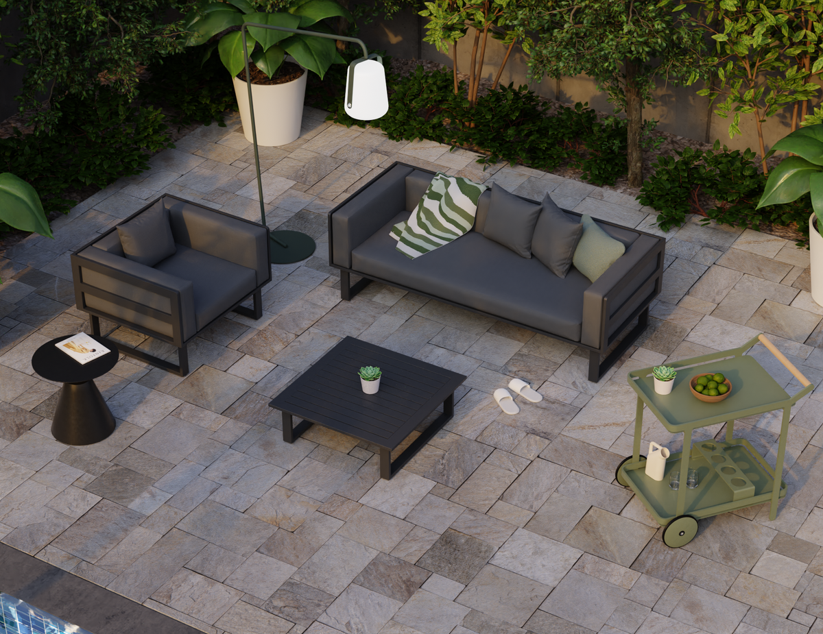 Lantana Outdoor Side Table Black