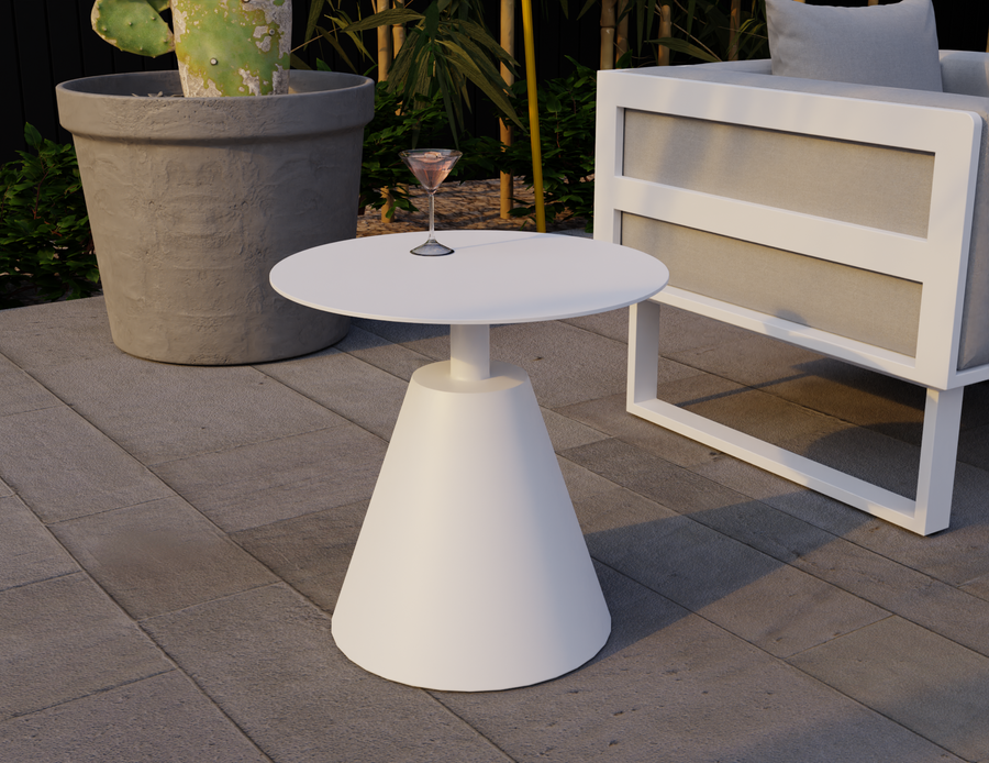 Lantana Outdoor Side Table White