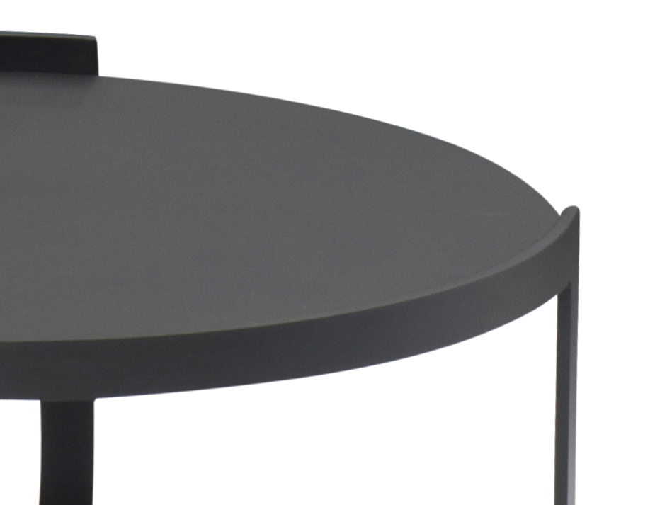 Rose Outdoor Coffee Table Charcoal 80cm