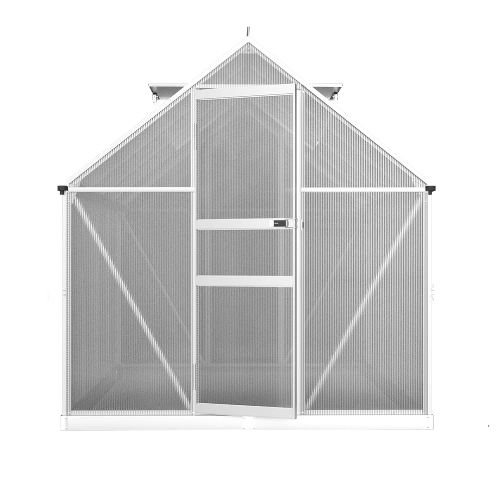 Greenhouse Aluminum Garden Shed Unbreakable double-walled 2.4x1.9M