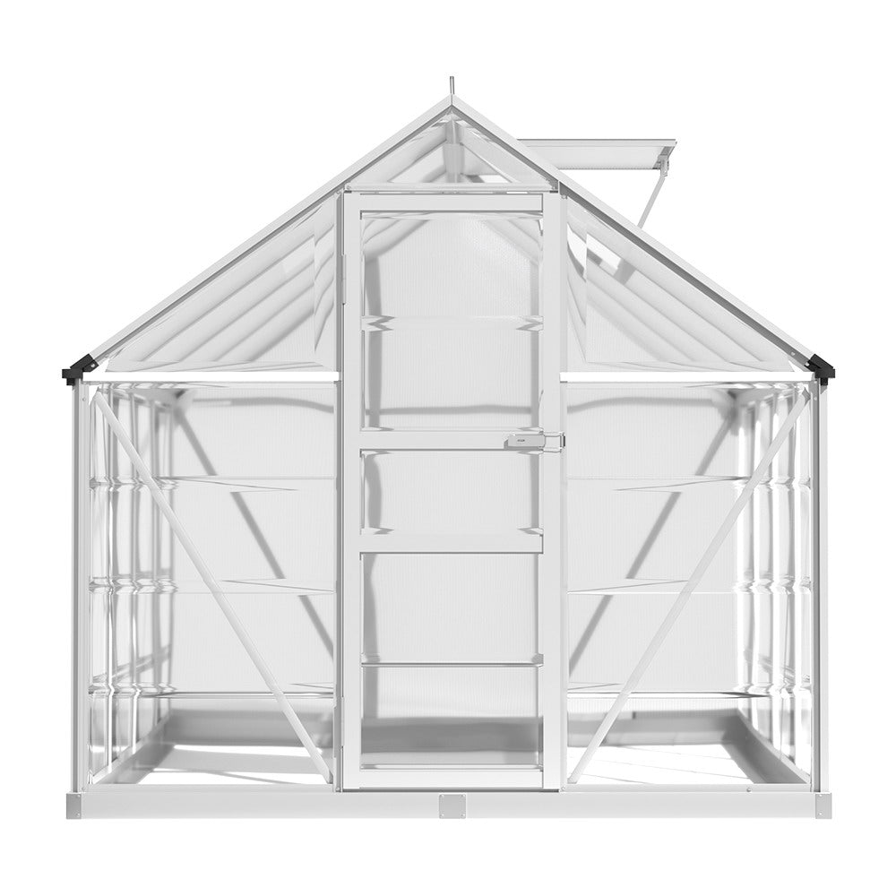 Greenfingers Greenhouse 2.48x1.89x2M Aluminium Polycarbonate Green House Garden Shed