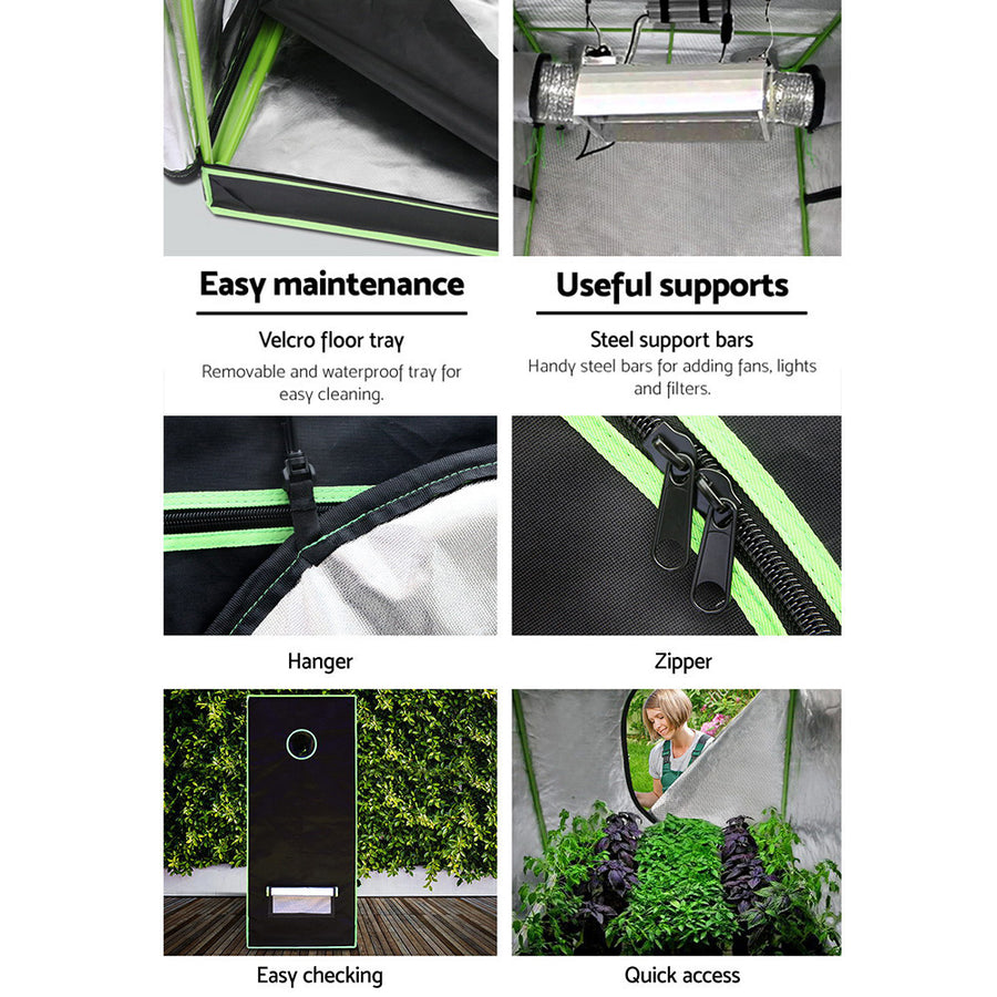 Greenfingers Grow Tent 120x120x200CM Hydroponics Kit Indoor Plant Room System