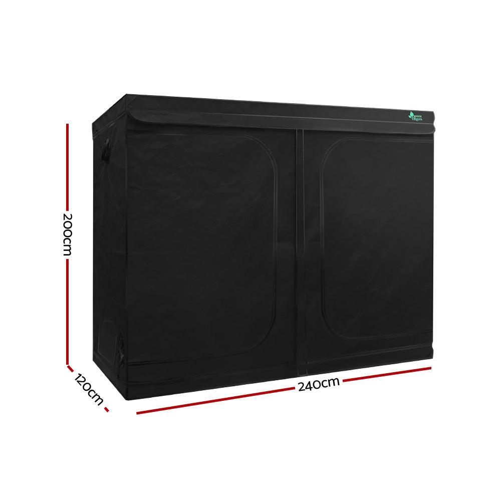 Greenfingers Grow Tent 240x120x200CM Hydroponics Kit Indoor Plant Room Black