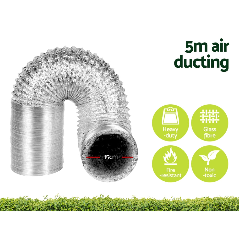 Greenfingers Grow Tent Light Kit 120x120x200CM 2000W LED 6" Vent Fan,Greenfingers Grow Tent Light Kit LED 2000W Full Spectrum 6" Vent 120x120x200CM