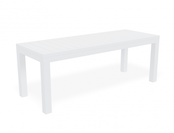 Tulip Bench Seat Outdoor White 120cm