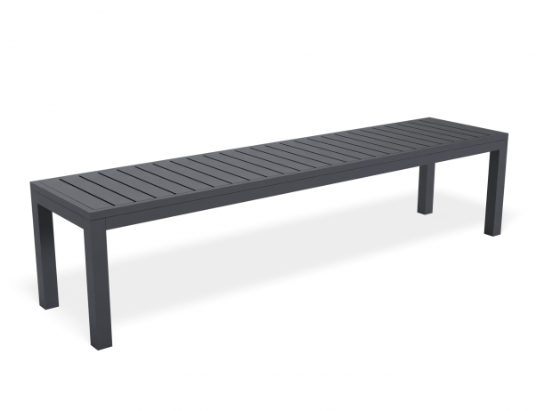 Tulip Bench Seat Outdoor Charcoal 190cm