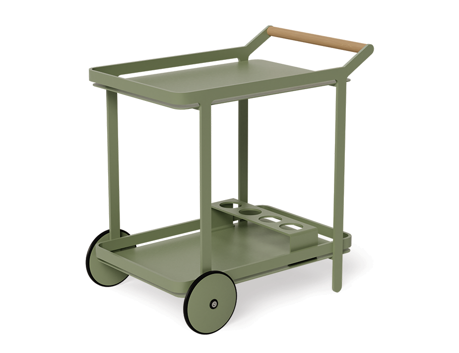 Lilac Outdoor Bar Cart Eucalyptus Green