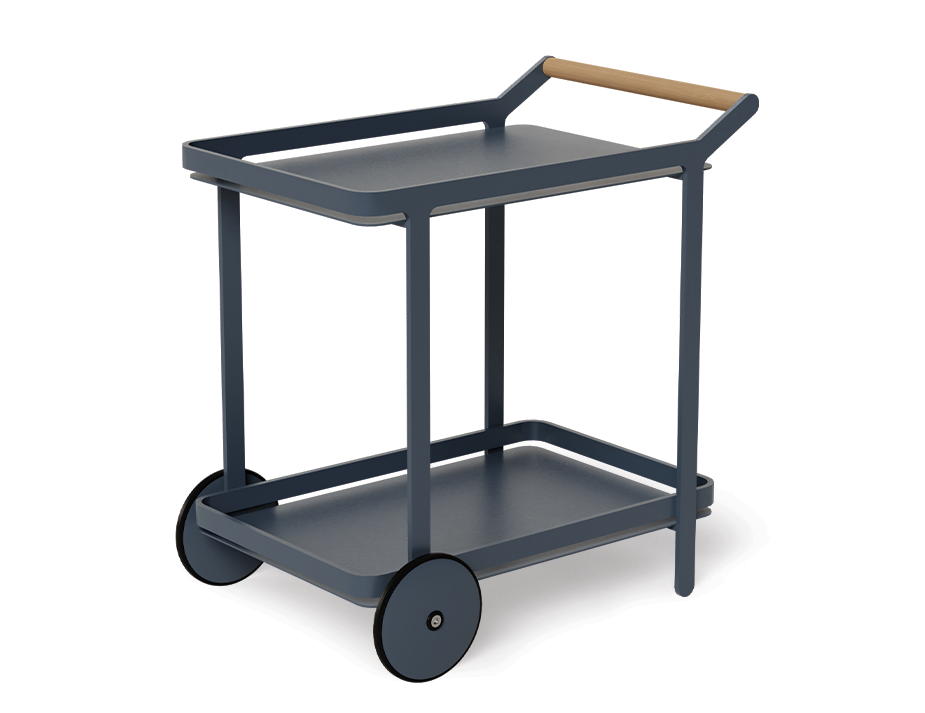 Lilac Outdoor Bar Cart Midnight Blue