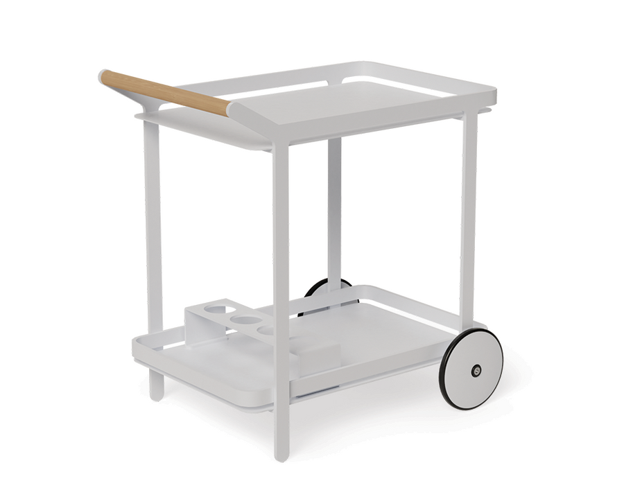 Lilac Outdoor Bar Cart White