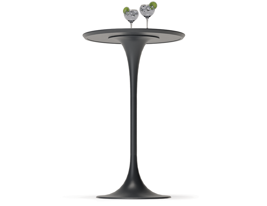 Peony Outdoor High Bar Table Charcoal