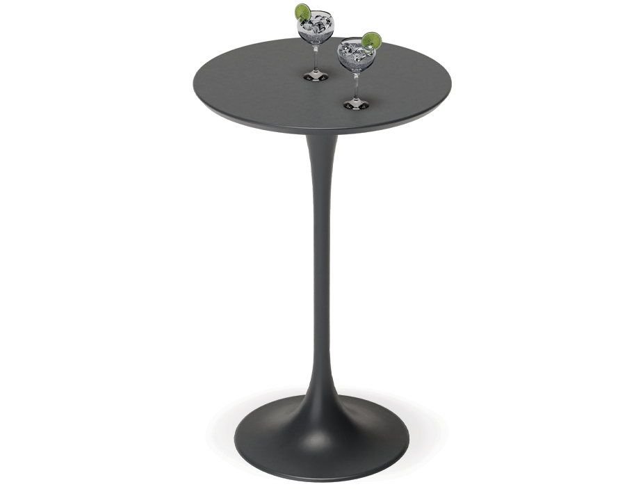 Peony Outdoor High Bar Table Charcoal