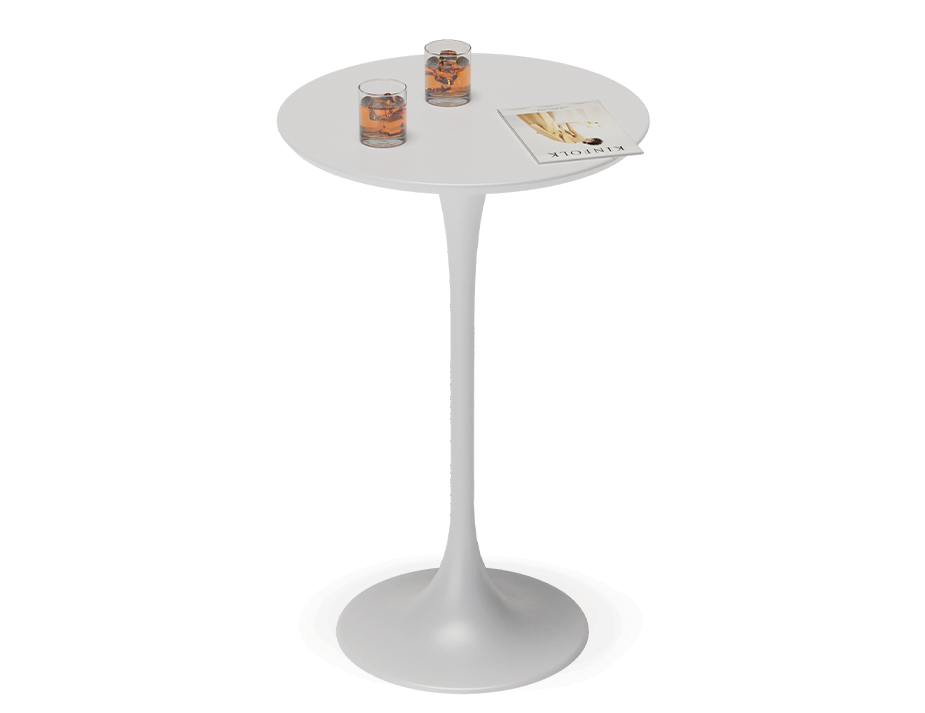 Peony Outdoor High Bar Table White