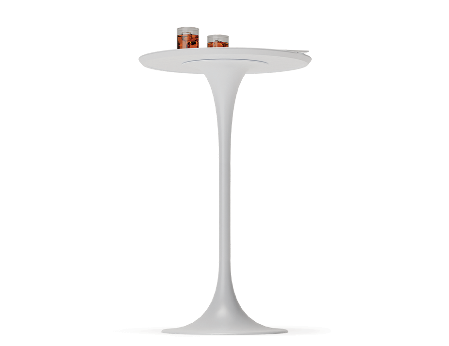 Peony Outdoor High Bar Table White