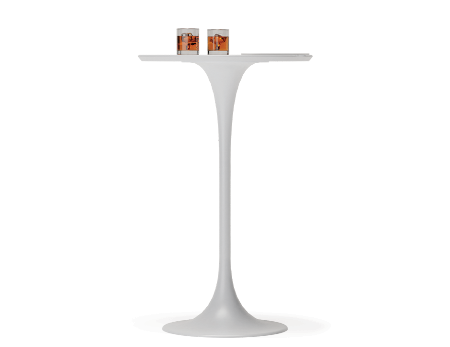 Peony Outdoor High Bar Table White