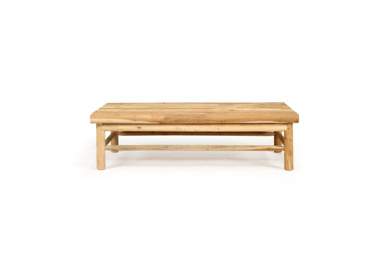 Tree Trunk Row Style Outdoor Coffee Table