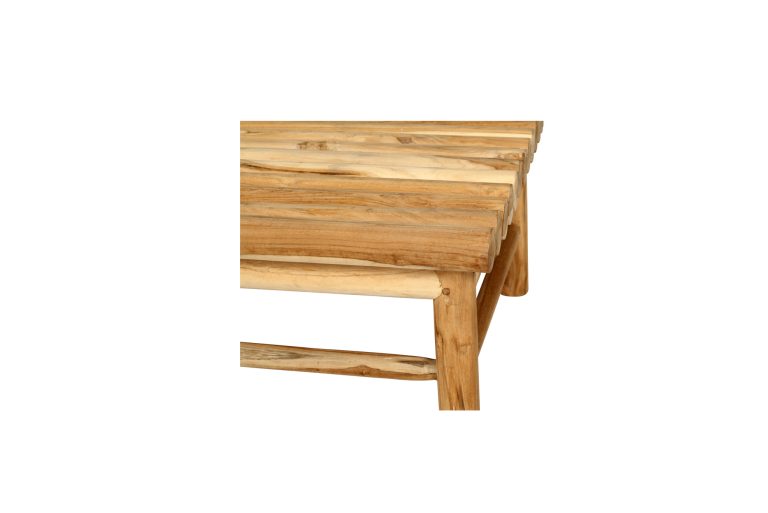 Tree Trunk Row Style Outdoor Coffee Table