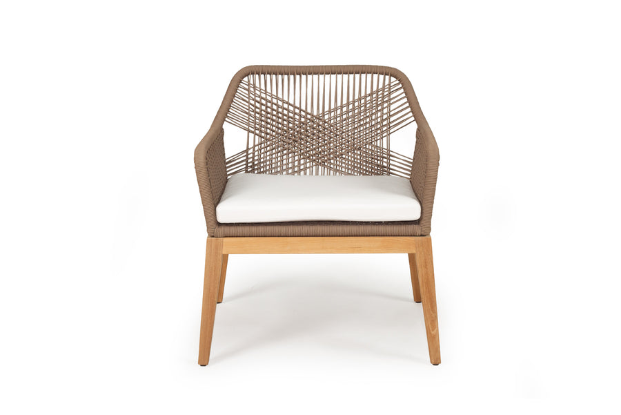 Rattan Outdoor Dining Chair Sand