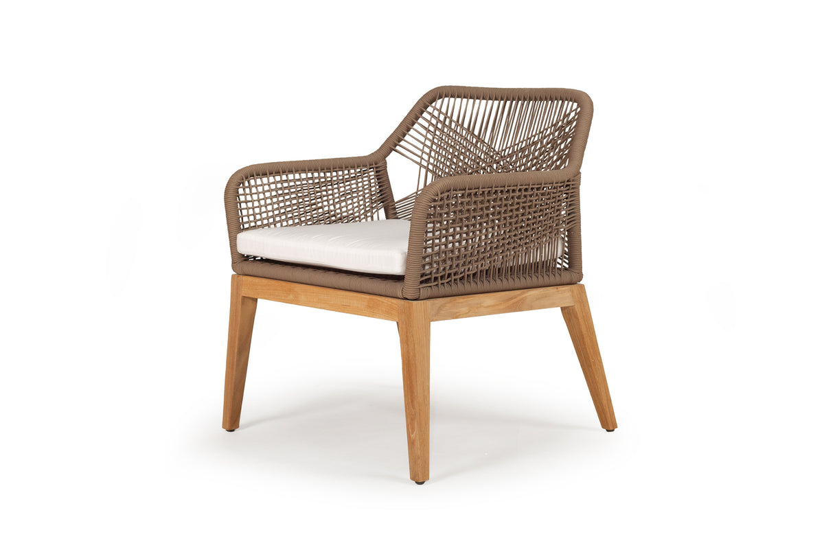 Rattan Outdoor Dining Chair Sand