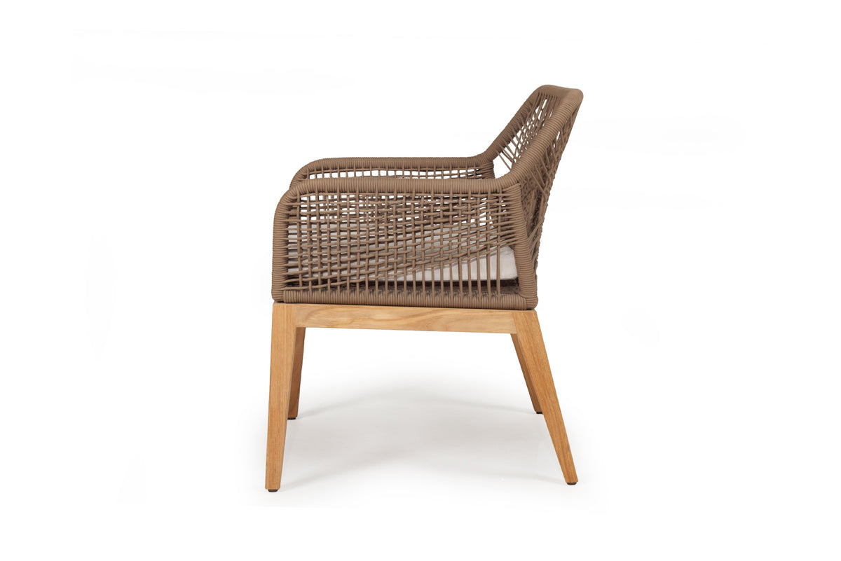 Rattan Outdoor Dining Chair Sand