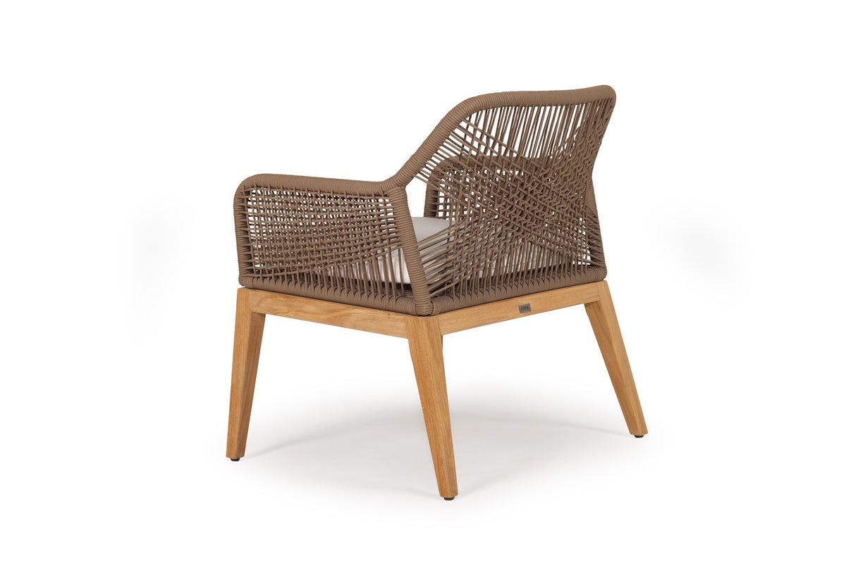 Rattan Outdoor Dining Chair Sand