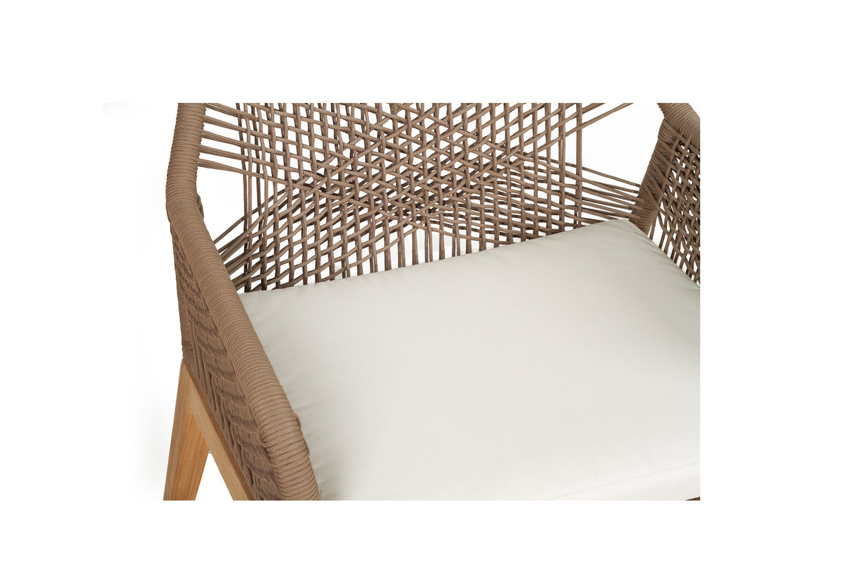 Rattan Outdoor Dining Chair Sand