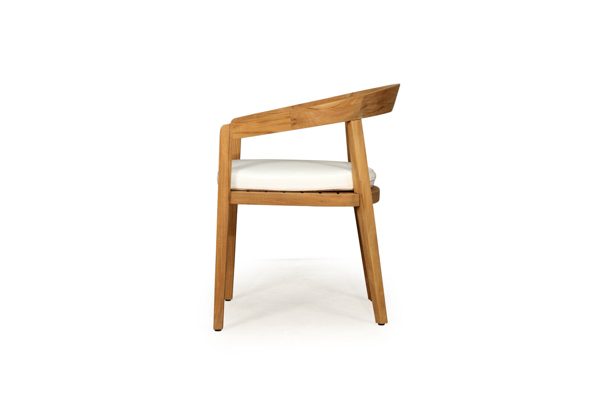 Solid Natural Teak Outdoor Dining Chair