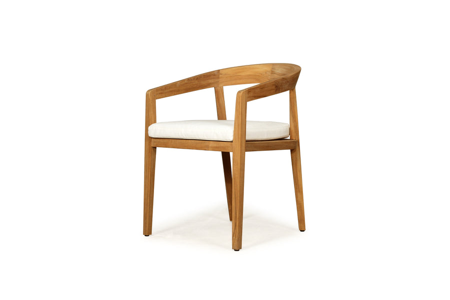 Solid Natural Teak Outdoor Dining Chair