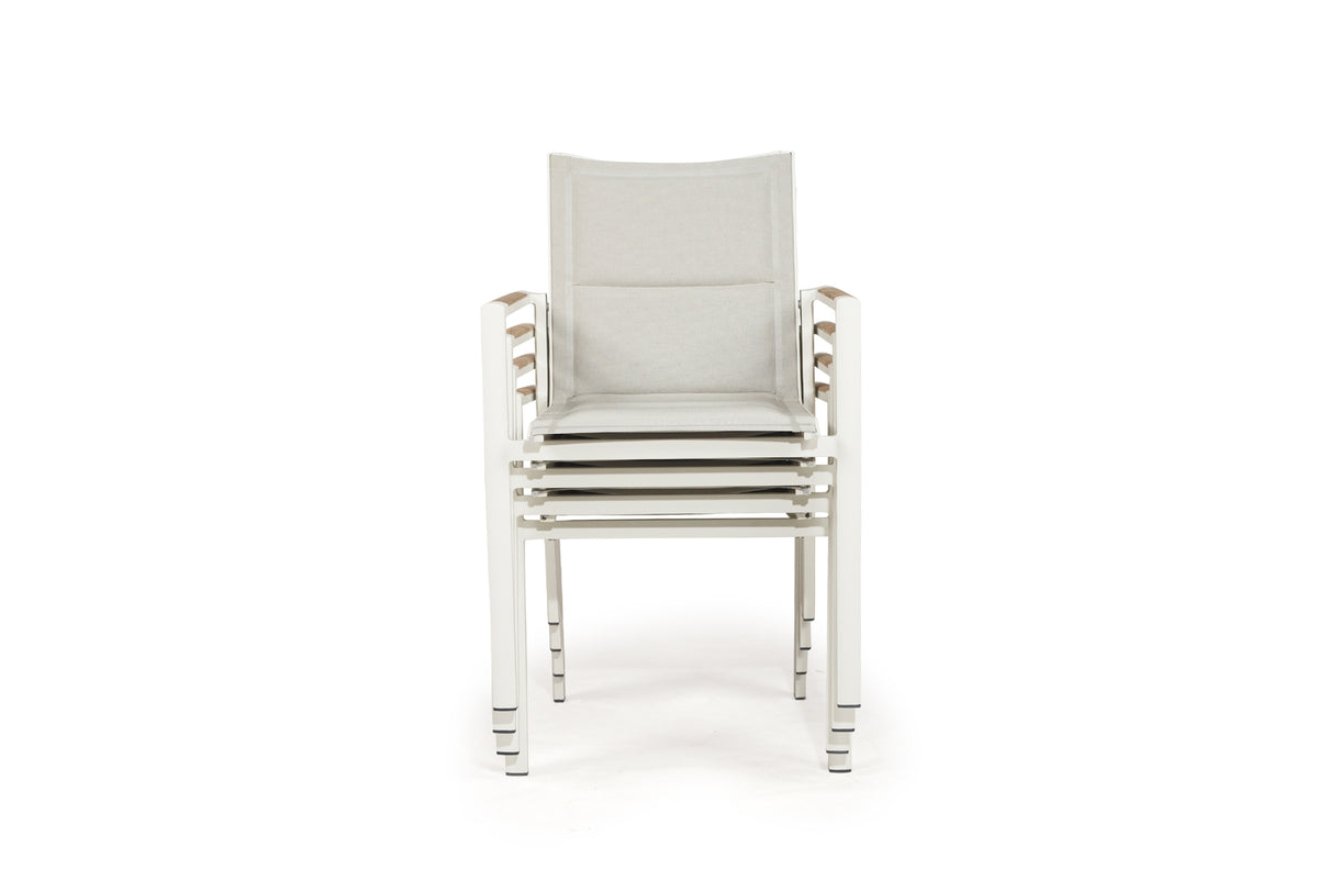 Magnolia Outdoor Dining Chair White - Set of 4