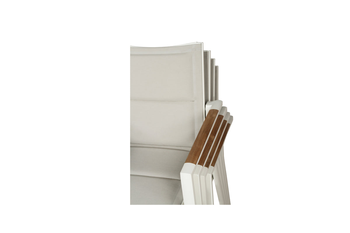 Magnolia Outdoor Dining Chair White - Set of 4