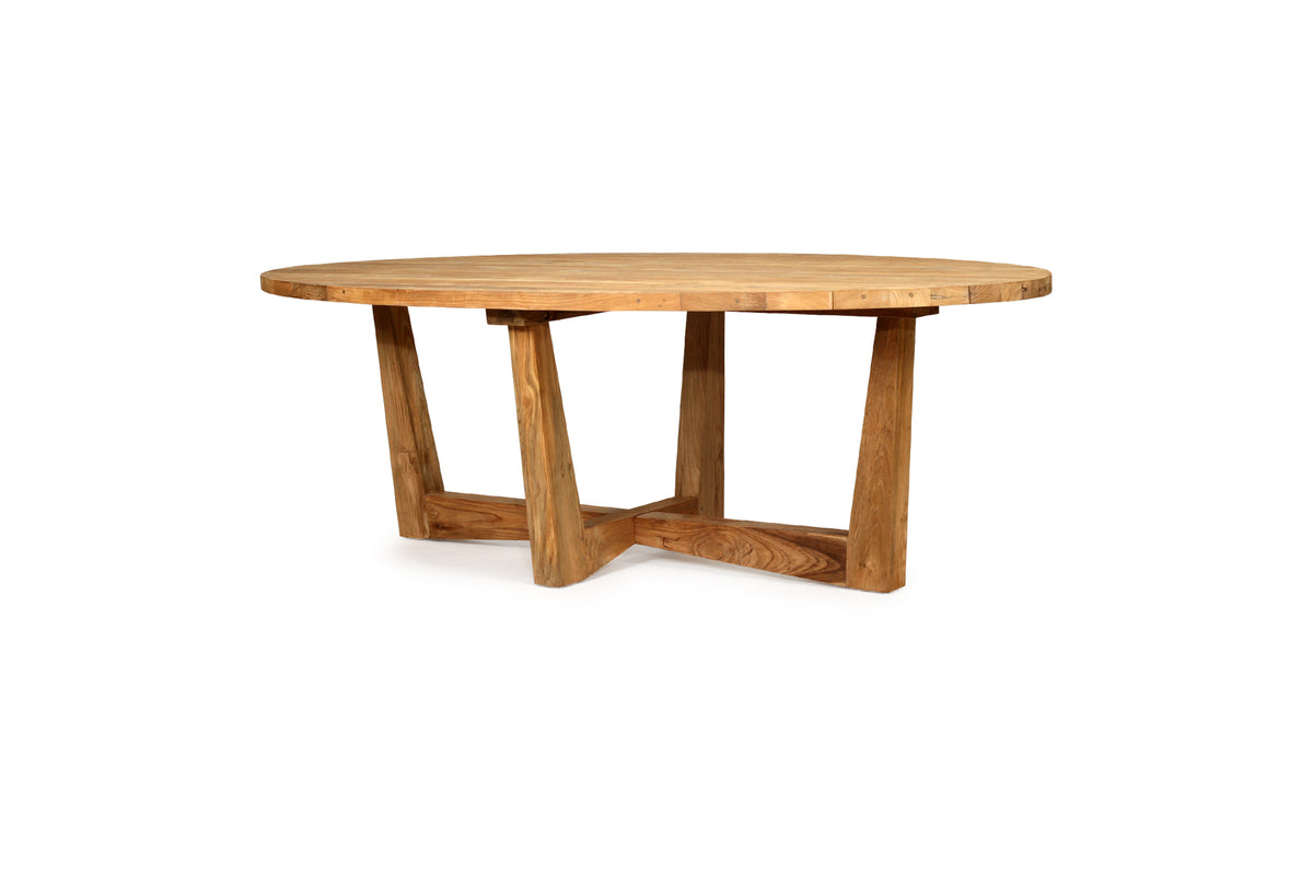 Violet Natural Oval Outdoor Dining Table - 240cm