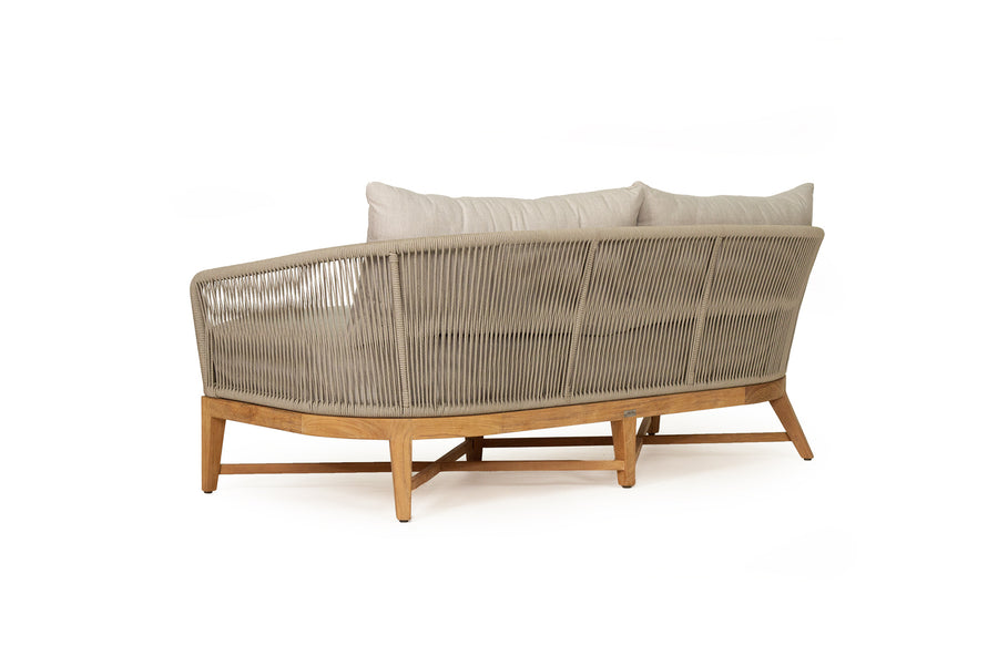 Wattle Light Grey Outdoor Sofa 2 Seater