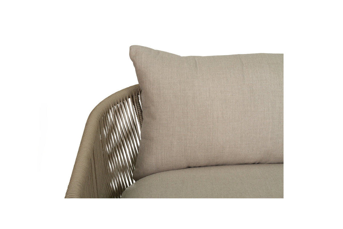 Wattle Light Grey Outdoor Sofa 2 Seater