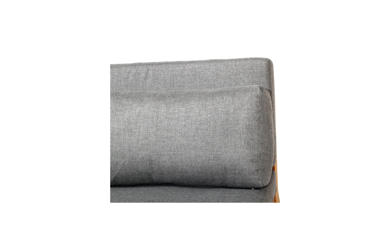 Orchid Cube Style Outdoor Sofa Dark Grey Cushion 1 seat