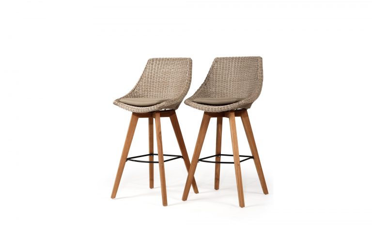 Amaryllis Outdoor Bar Stool Mushroom – Set of 2