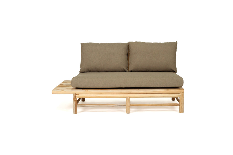 Tree Trunk Row Style Outdoor Sofa 2 Seater