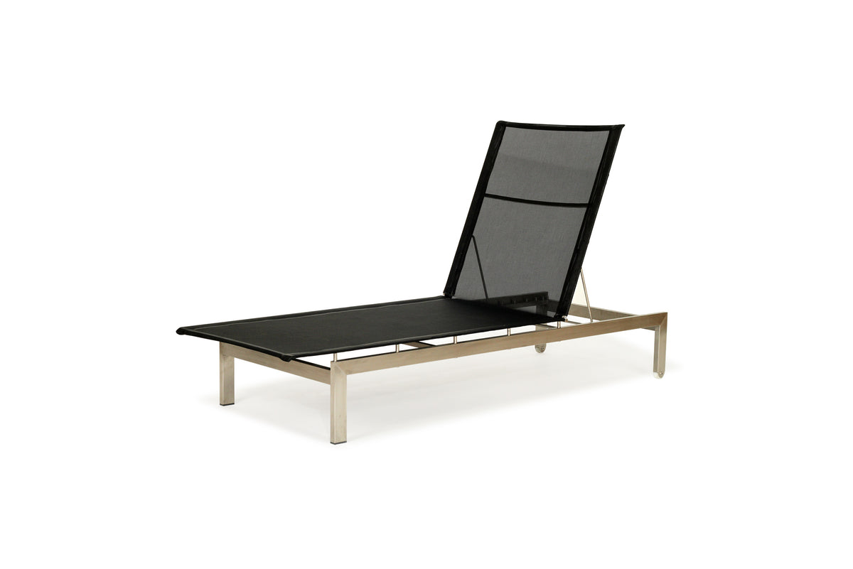 Iris Steel Outdoor Sunlounger