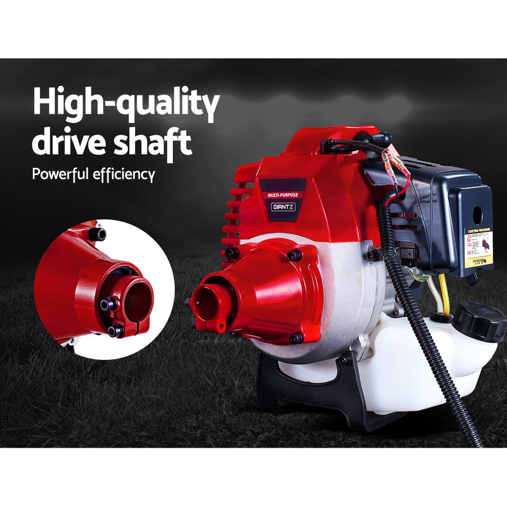 Giantz 62CC Pole Circular Saw Petrol Brush Cutter Whipper Snipper 7-in-1